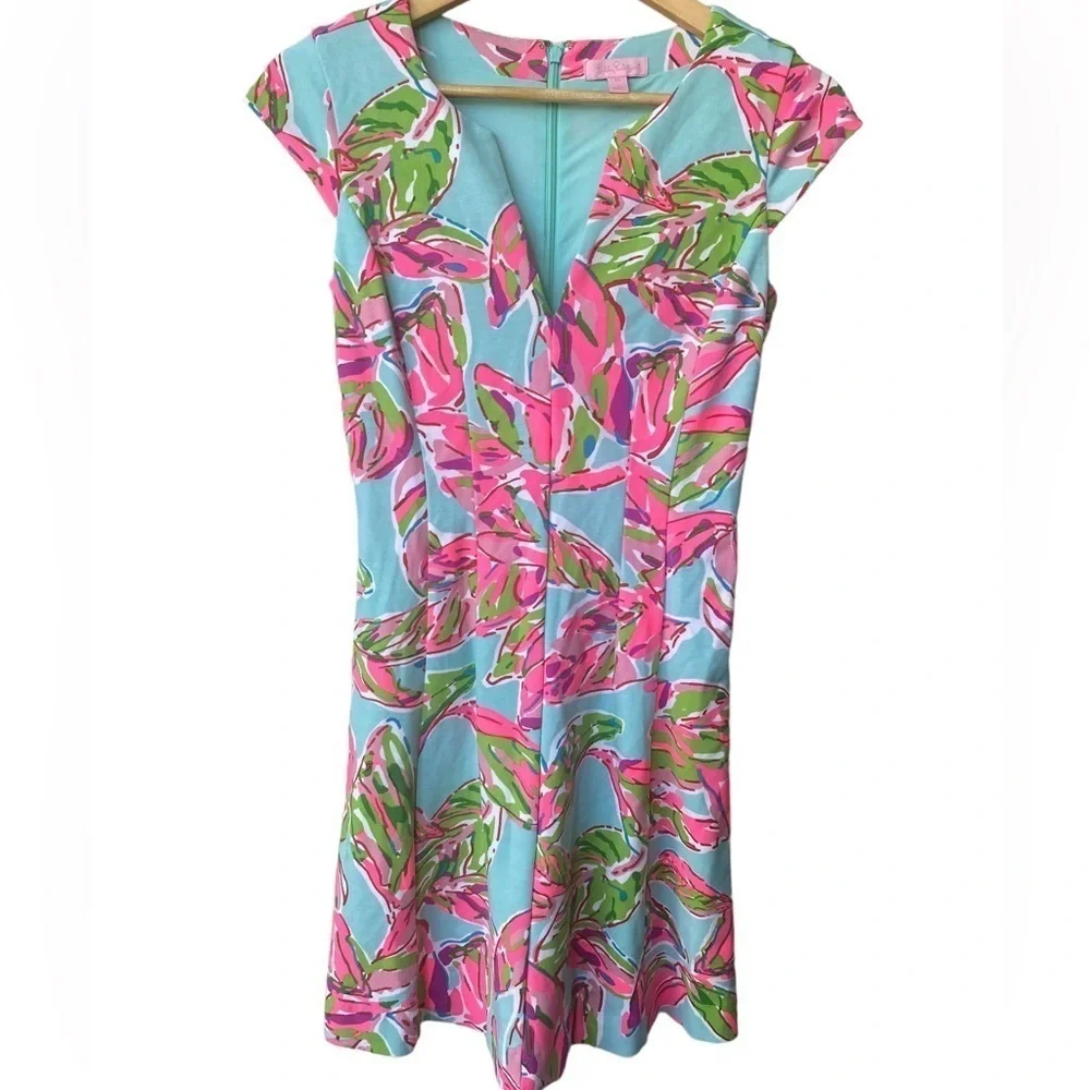 Lilly Pulitzer Multicolor Dress Size XS Mini Beachy Bright Fit and Flare‎ Short